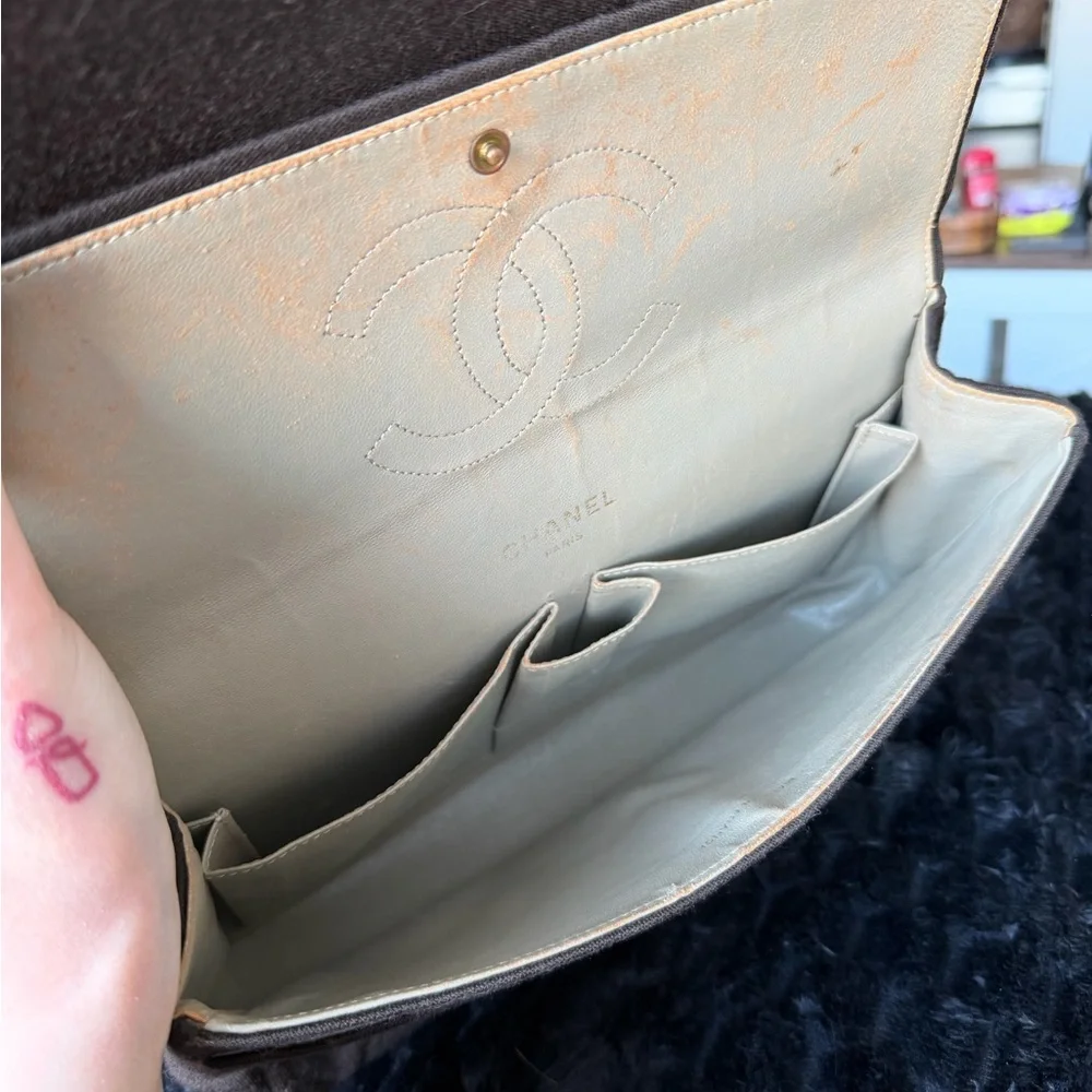 Chanel Classic Jersey Medium Double Flap Bag - Picture 14 of 16